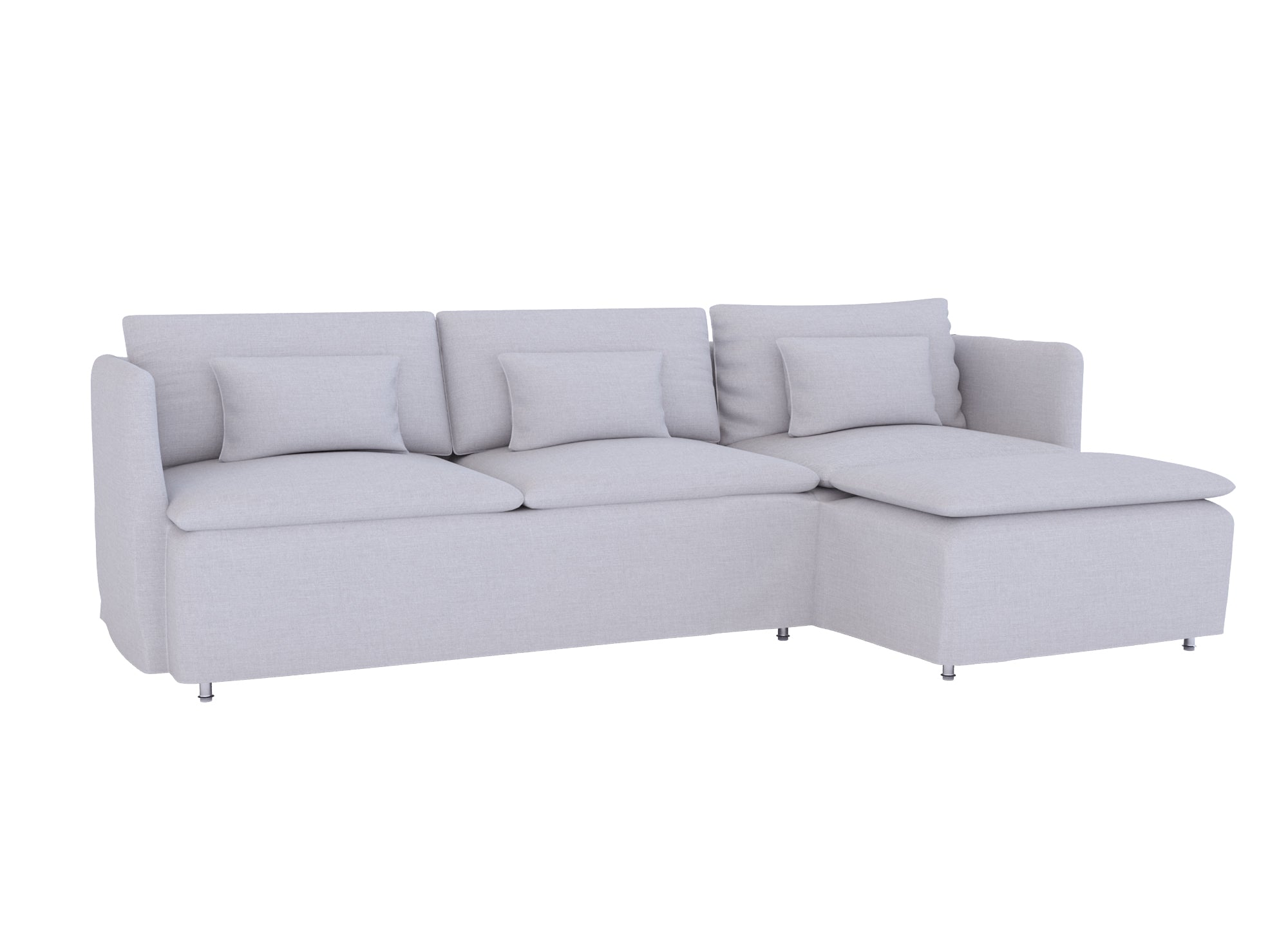 Durable Soderhamn Sofa with Chaise Cover - Extra Long Slipcover for Sectional Couches - Perfect for Living Room, Family Room & Home Theater