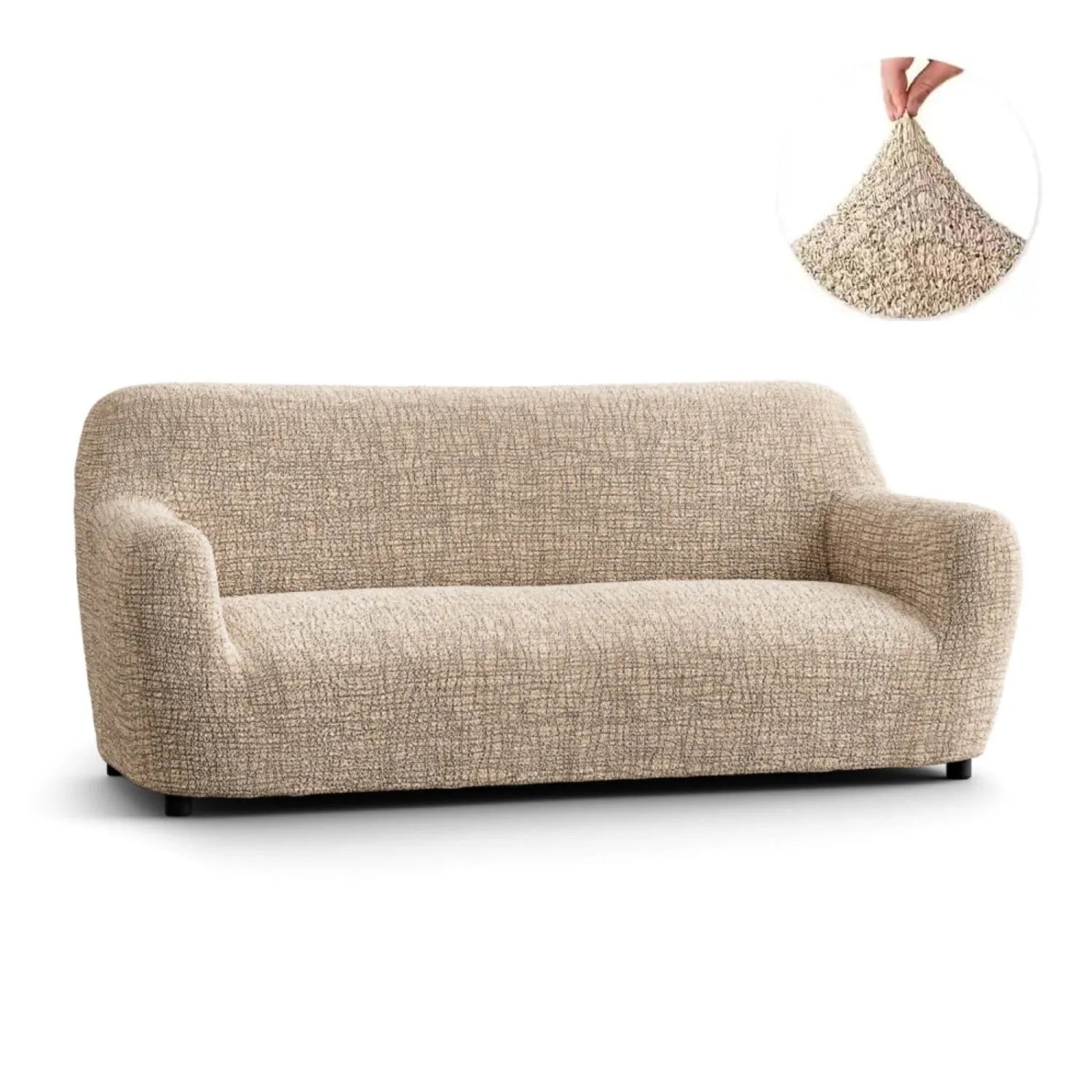 3 Seater Sofa Slipcover - Soft Microfiber Printed Fabric - Perfect for Living Room, Family Room & Home Decor