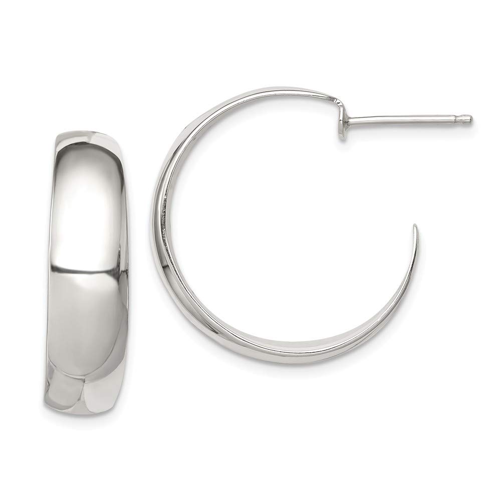 Sterling Silver Hoop Earrings for Women - Elegant Fancy Design QE232 - Perfect for Parties, Weddings & Everyday Wear