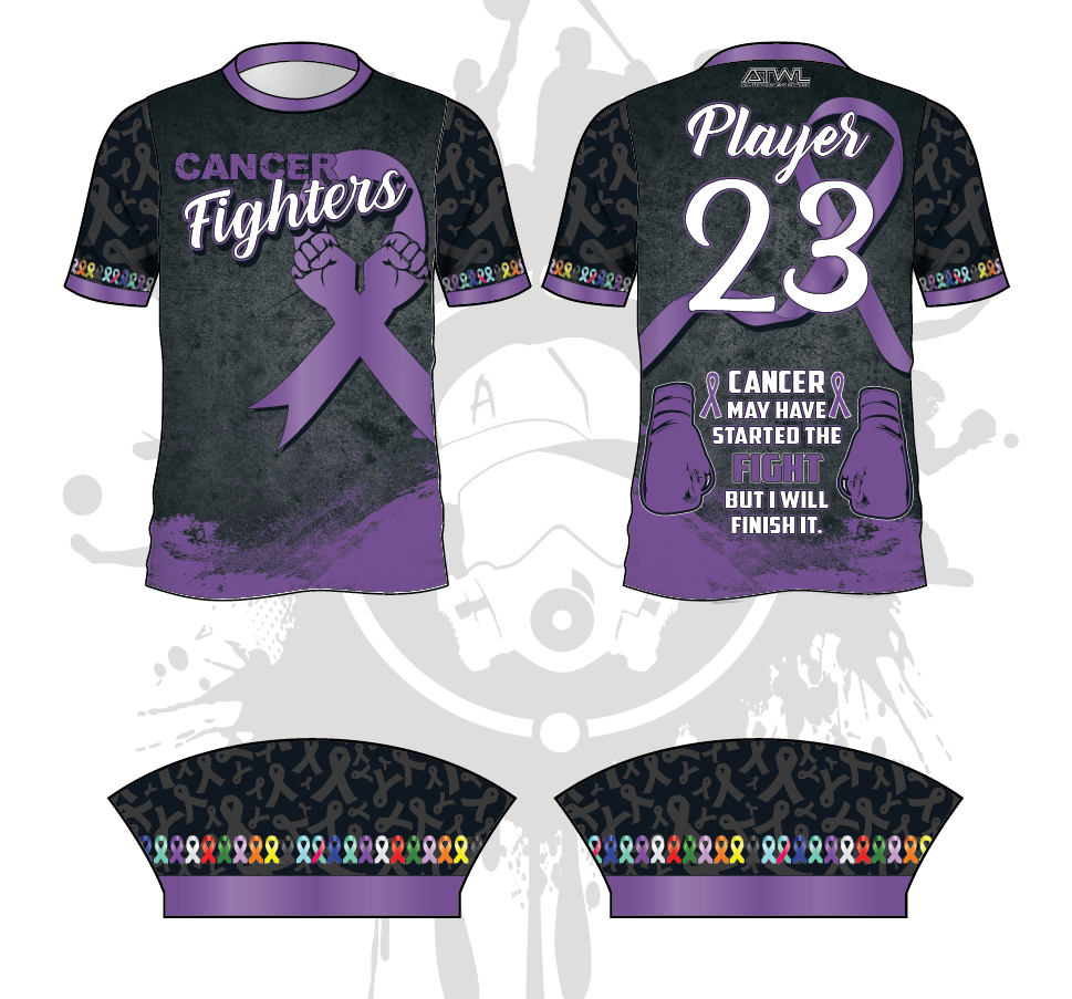 Cancer Fighters Men's Baseball Jersey - Comfortable & Durable Team Apparel for Baseball Games, Fundraisers & Awareness Events