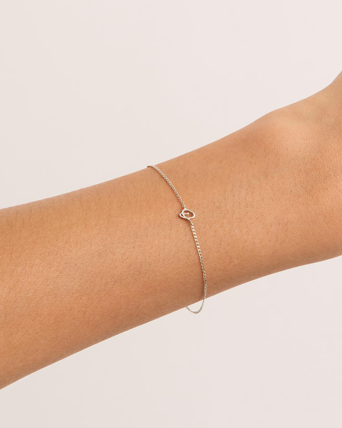 Sterling Silver Love Letter Bracelet - Engraved Romantic Gift for Her - Perfect for Anniversaries, Valentine's Day & Special Occasions