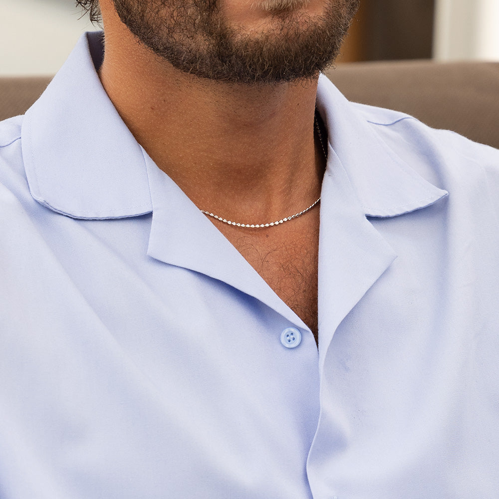 Men's Diamond Short Chain Necklace - 14K Gold Plated Hip Hop Cuban Link Choker for Men | Perfect for Gifts, Parties, and Everyday Wear