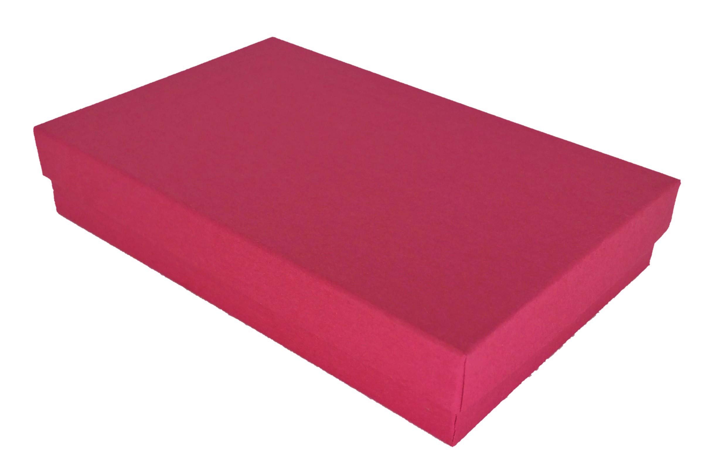 Red Kraft Jewelry Boxes 5.4x3.5x1 Inch - 10 Pack for Gift Wrapping