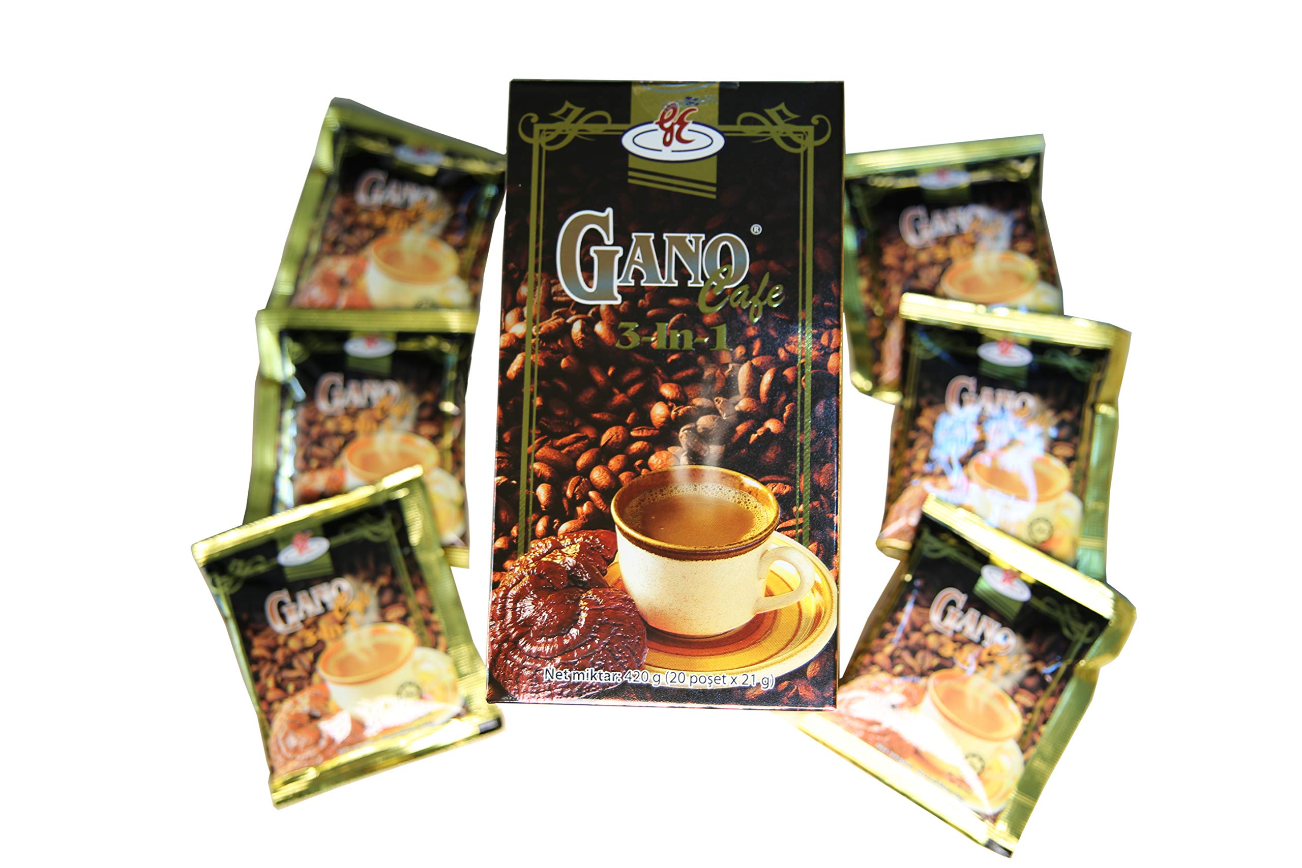 Premium GanoCafe 3-in-1 Ganoderma Coffee - 6 Boxes by GANO EXCEL INTERNATIONAL | Organic Mushroom Coffee Blend for Energy Boost & Wellness | Perfect for Morning Routine, Office Work & Healthy Lifestyle