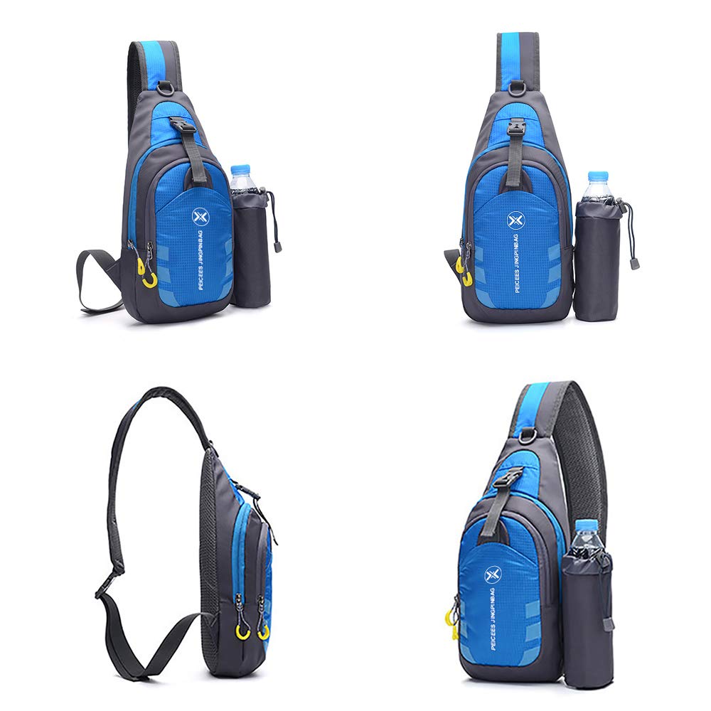 Stylish Unisex Chest Crossbody Sling Backpack - Lightweight Travel, Gym & Bike Daypack for Women & Men - Perfect for Outdoor Adventures, Commuting & Workouts
