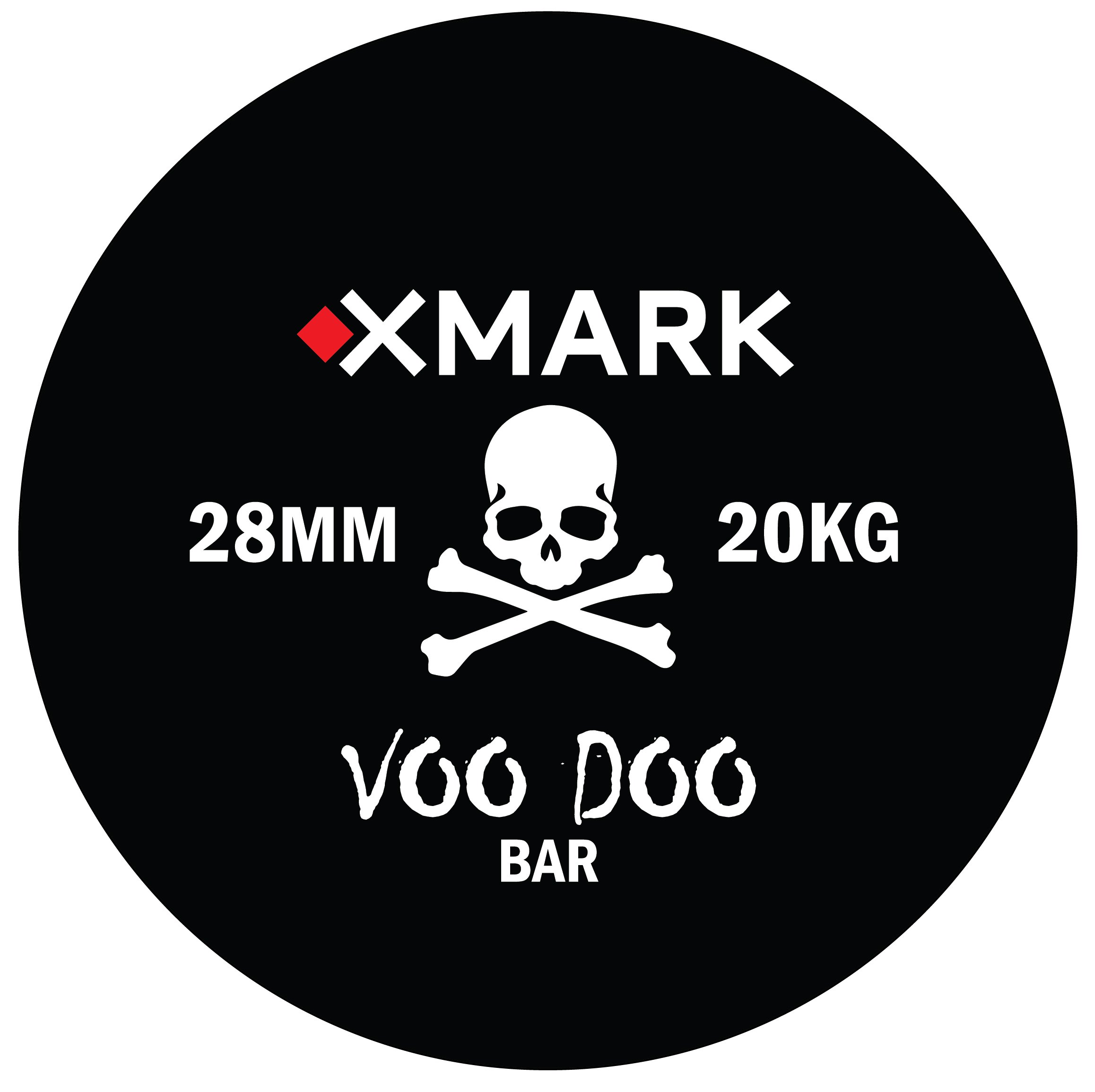 XMark VOODOO Olympic Weightlifting Barbell Set with TEXAS STAR Weight Plates - Professional Strength Training Equipment for Home Gym & CrossFit Workouts