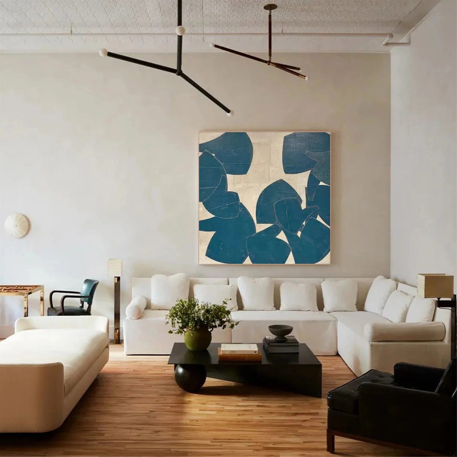 Abstract Painting #AB 420 - Modern Wall Art for Home & Office Decor | Handmade Canvas Artwork for Living Room, Bedroom & Office Spaces
