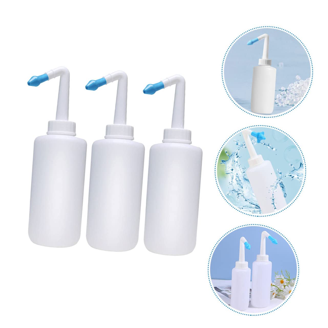 Zerodeko 300ml Nasal Irrigation Bottle - Easy-to-Use Nose Cleaner & Sinus Rinse Kit for Allergy Relief, Cold & Flu | Perfect for Adults & Kids Nasal Care at Home