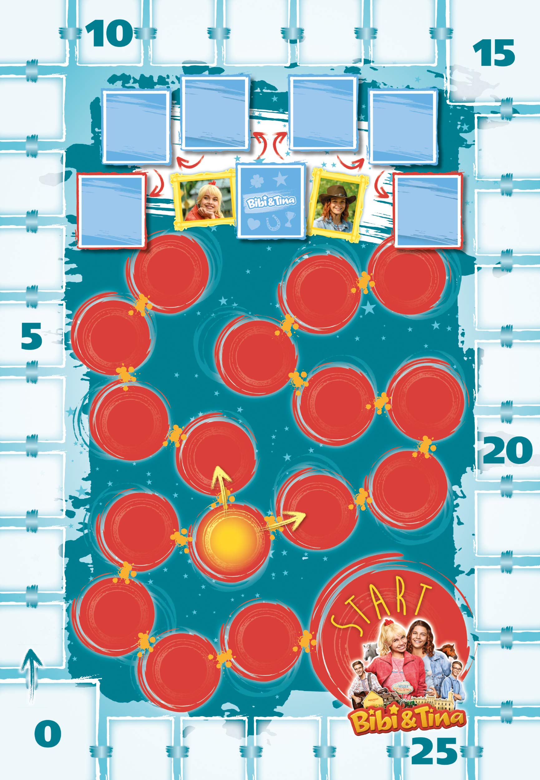Bibi and Tina Board Game by Schmidt Spiele - Fun Family Running Game for Kids and Fans of the Series | Perfect for Birthday Parties, Family Game Nights, and TV Show Enthusiasts