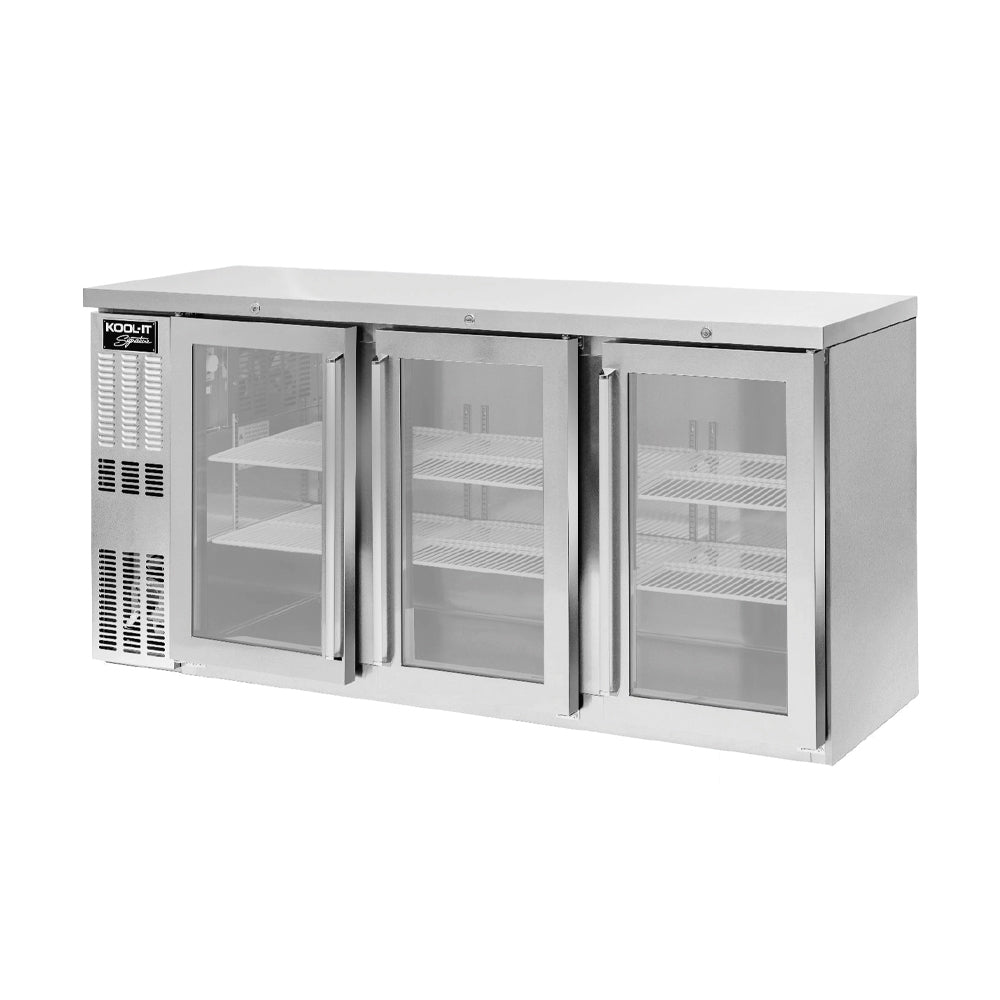 Kool It KNB 72 3SG - 72 Stainless Steel Back Bars for Commercial Refrigeration | Durable Bar Backsplash for Restaurants, Bars & Kitchens