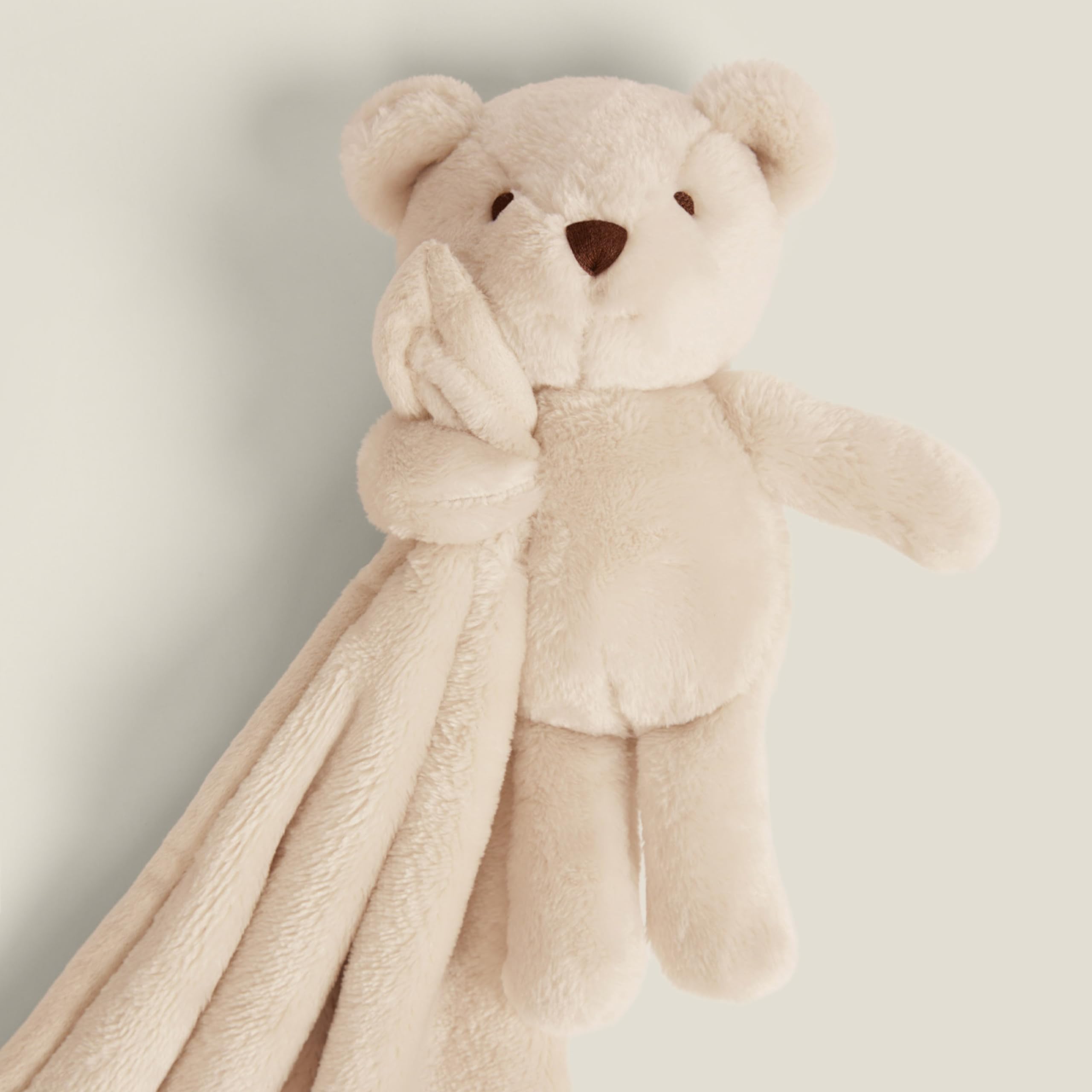 UnHide Lil' Marsh Lovey - Ultra Soft Baby Blanket with Adorable Stuffed Bear - 20' x 20' Plush Security Blanket for Infants & Toddlers - Perfect for Nursery, Stroller, Travel and Cuddling