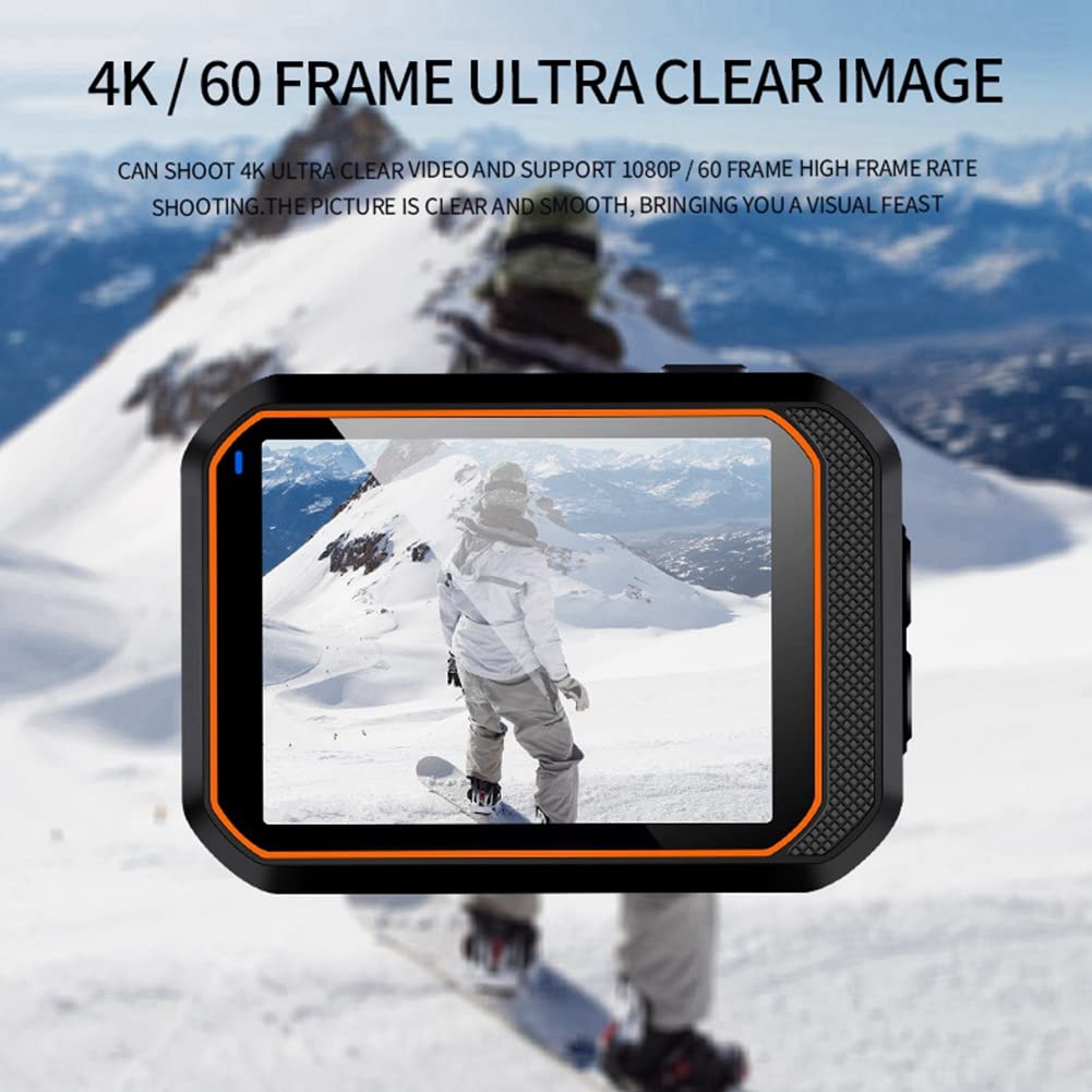 Eighosee Waterproof Sports Action Camera - 1080P HD Helmet Camera for Cycling, Motorcycling, Skiing & Outdoor Adventures - Durable ABS Drive Recorder with Motion Detection