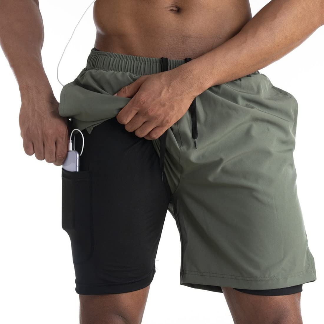 YZFSM Men's Quick Dry Swim Shorts - Breathable Beach & Running Athletic Shorts with Pockets | Perfect for Swimming, Gym Workouts, and Outdoor Activities