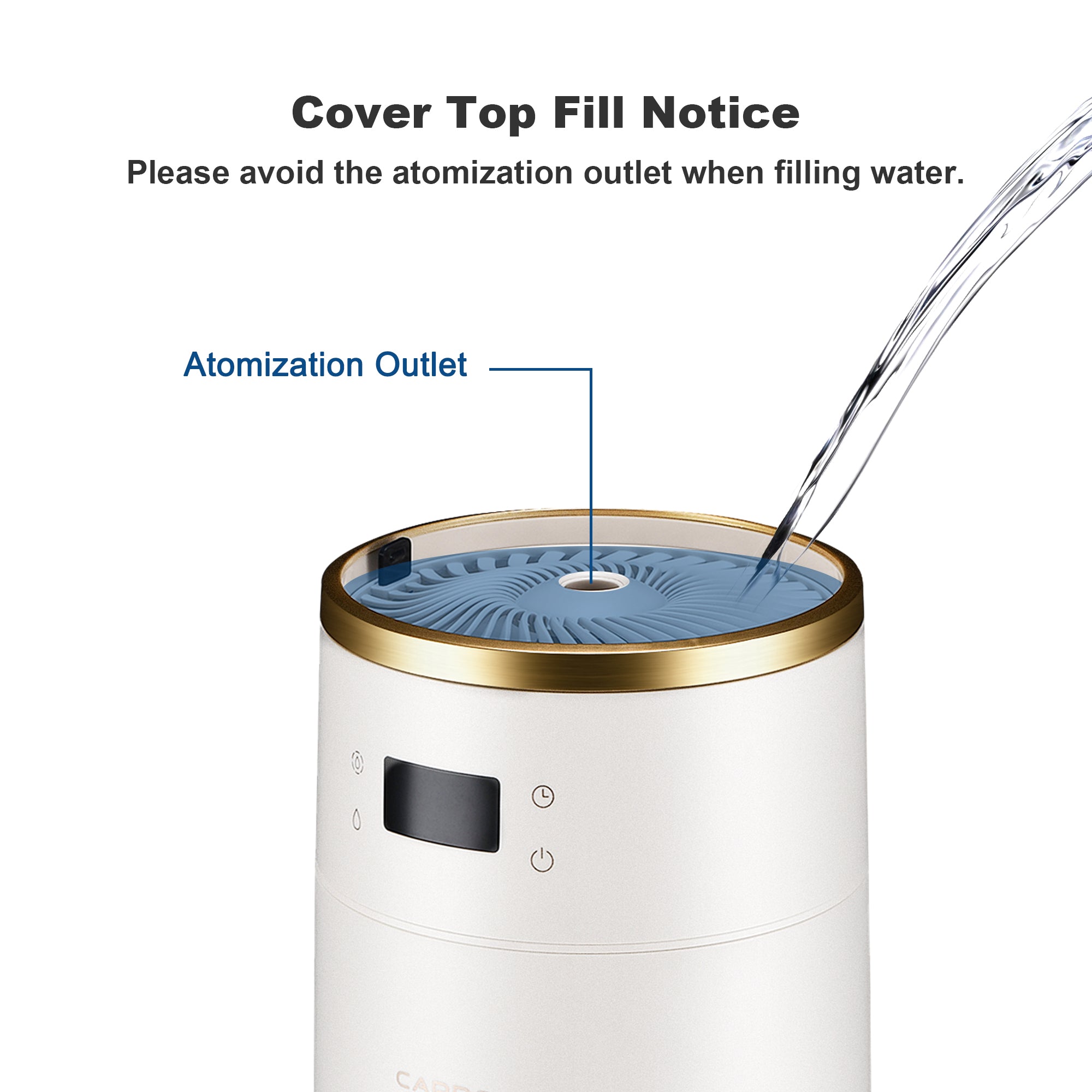 Smart Humidifier 2.1 Gal Top Fill Cool Mist - Large Room Ultrasonic Humidifier for Bedroom, Nursery & Office - Quiet Air Moisturizer for Baby, Plants & Dry Skin Relief