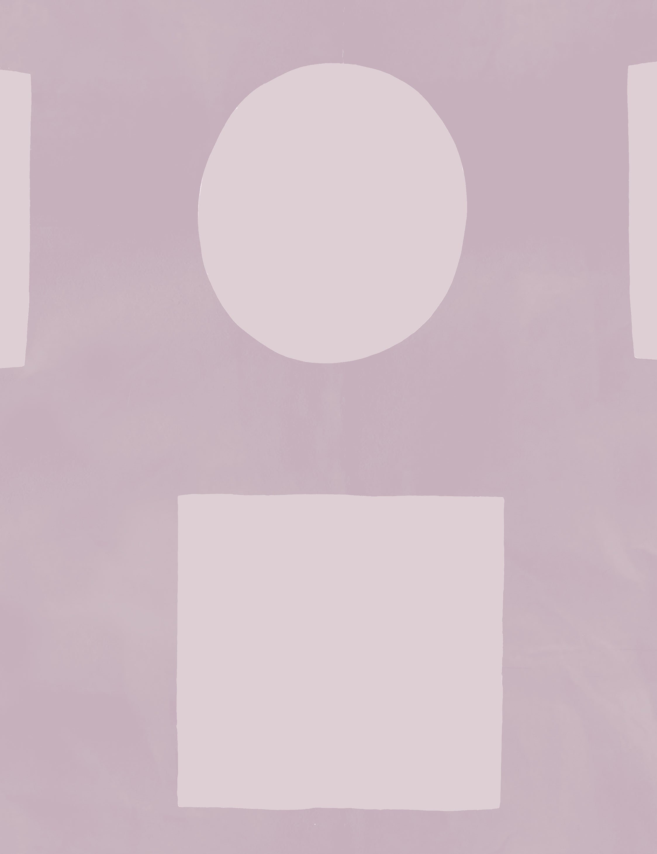 Abstract Cutout Wallpaper by Paule Marrot - Pink Peel and Stick Wallpaper Swatch - Perfect for Nursery, Bedroom & Home Decor
