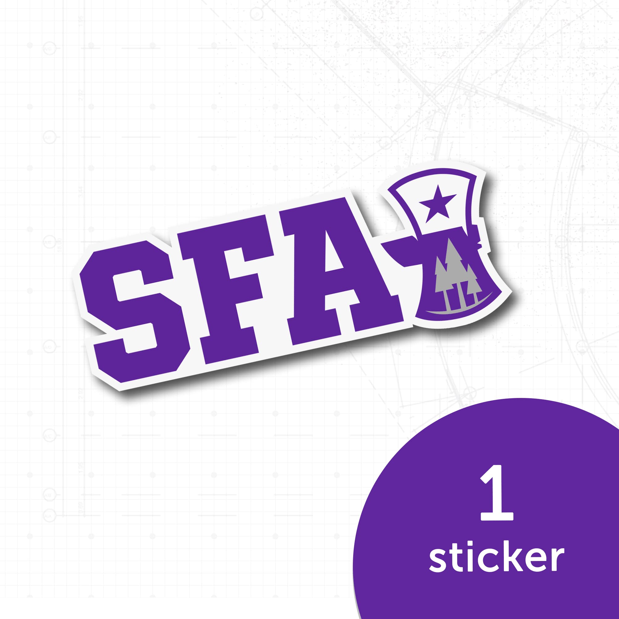 SFASU Lumberjacks Vinyl Decal Sticker - Desert Cactus Design for Laptop, Water Bottle, Car & Scrapbook - Stephen F. Austin State University Decorative Stickers (Pack of 10) - Perfect for School Spirit, College Pride & DIY Crafts