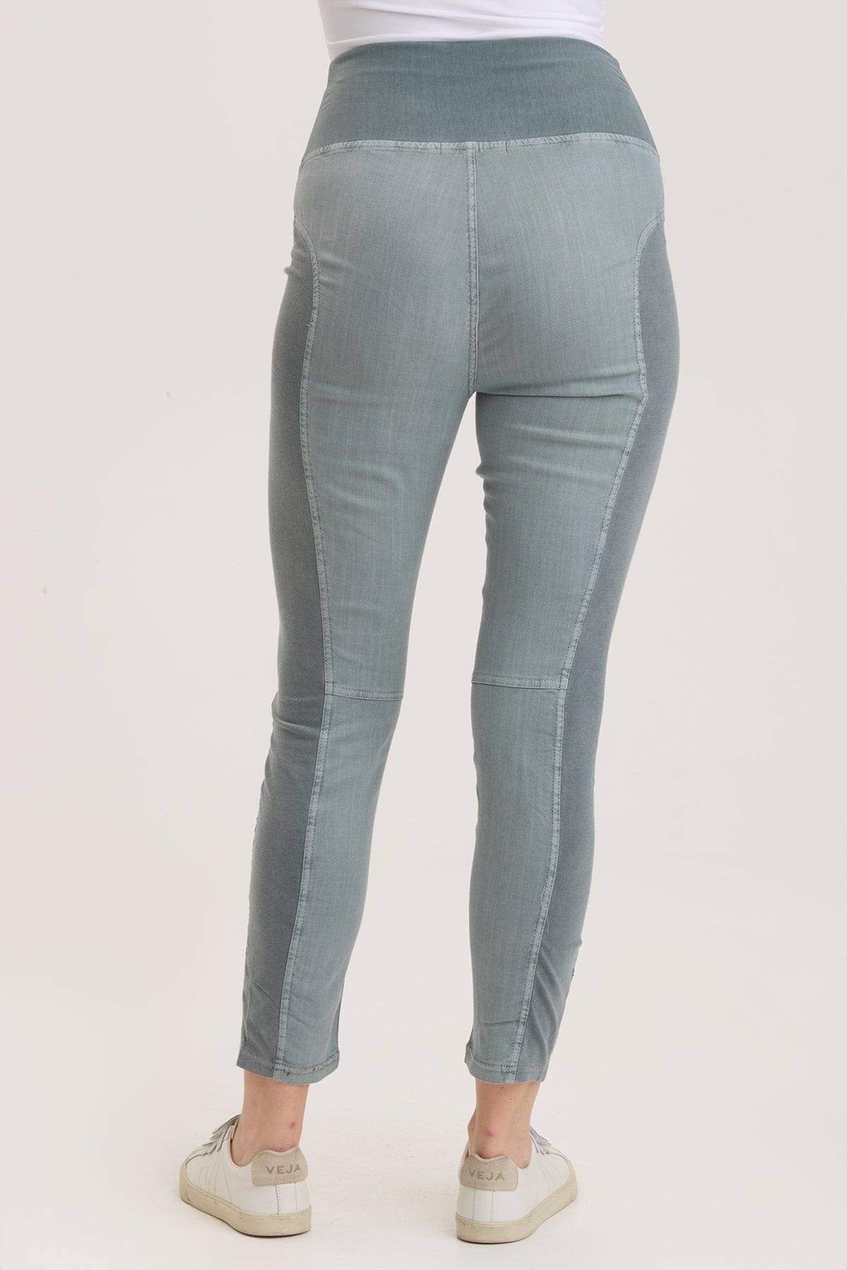 High Waisted Twill Penny Leggings for Women - Comfortable Stretchy Workout Pants for Yoga, Running & Everyday Wear
