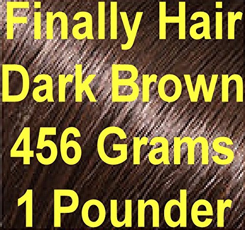 Finally Hair Dark Brown Hair Fiber Refill - 1 lb (456g) for Hair Loss Concealer | Natural-Looking Coverage for Thinning Hair | Perfect for Daily Use & Special Occasions