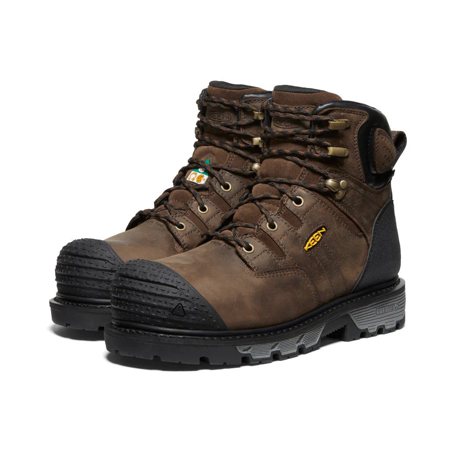 KEEN Men's CSA Camden 6 Waterproof Work Boot with Carbon Toe - Safety Shoes for Construction, Hiking & Outdoor Work | Model 1027689
