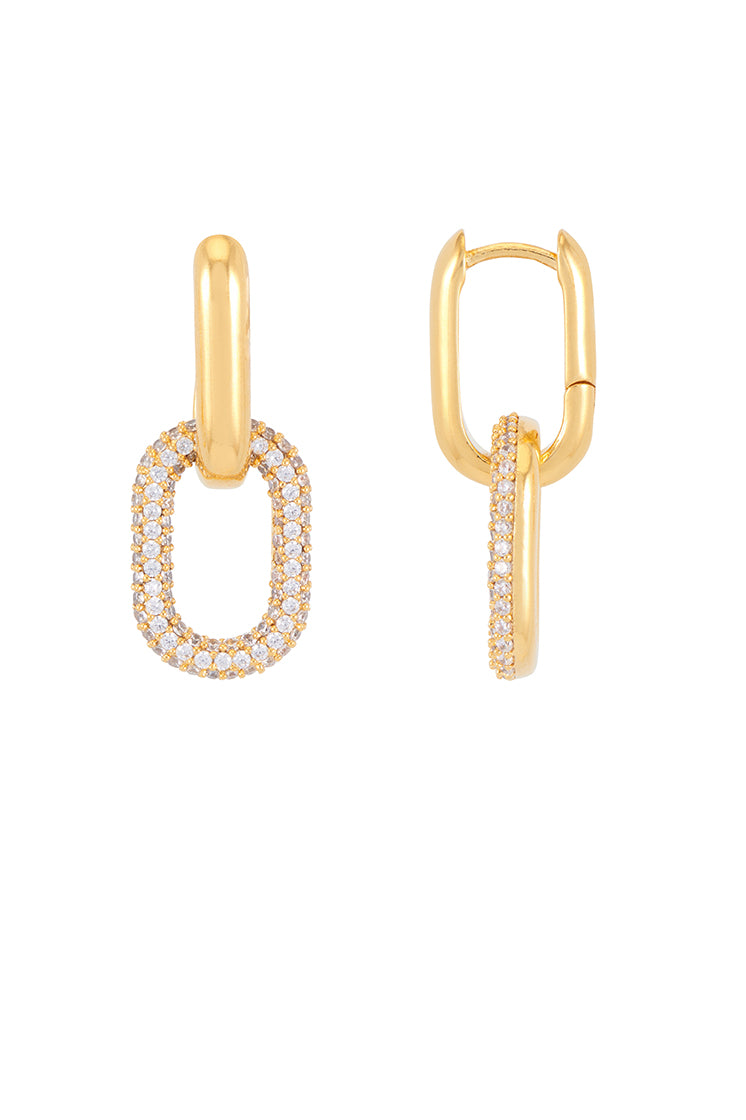 Mixed Link Hoops - Trendy Gold & Silver Chain Hoop Earrings for Women | Perfect for Casual, Office & Party Wear