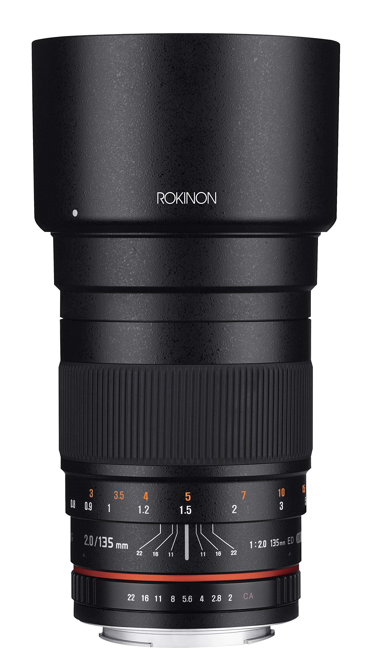 Rokinon 135mm F2.0 ED UMC Telephoto Lens for Canon DSLR Cameras - Professional Portrait & Sports Photography (Renewed) - Perfect for Weddings, Events & Wildlife Shooting