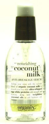Organic Coconut Milk Anti-Breakage Hair Serum - 4oz (3 Pack) | Nourishing & Repairing Treatment for Damaged Hair | Perfect for Daily Use, Salon Treatments & Travel
