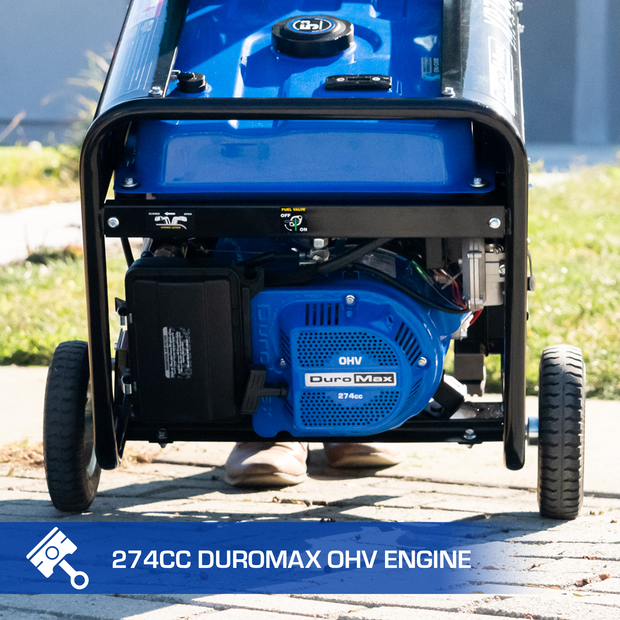 7,500 Watt Portable Gasoline Generator with CO Alert - Reliable Backup Power for Home, Camping & Outdoor Emergencies