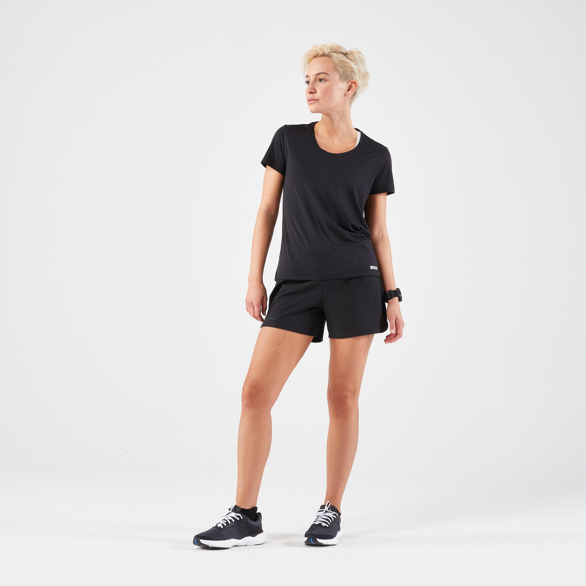 Kiprun Women's Run 100 Dry Running T-Shirt - Moisture Wicking Workout Top for Running, Gym & Outdoor Activities