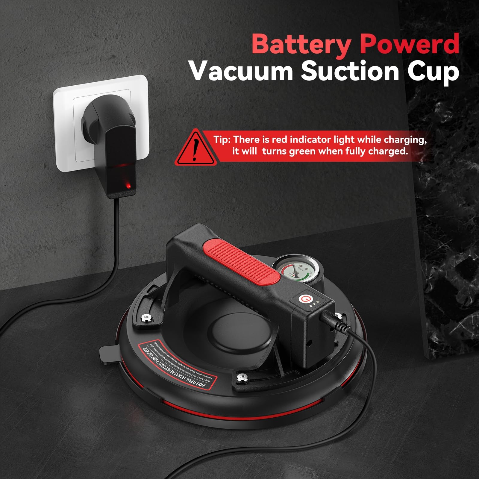Heavy Duty Electric Glass Suction Cups - 2 Pack 8