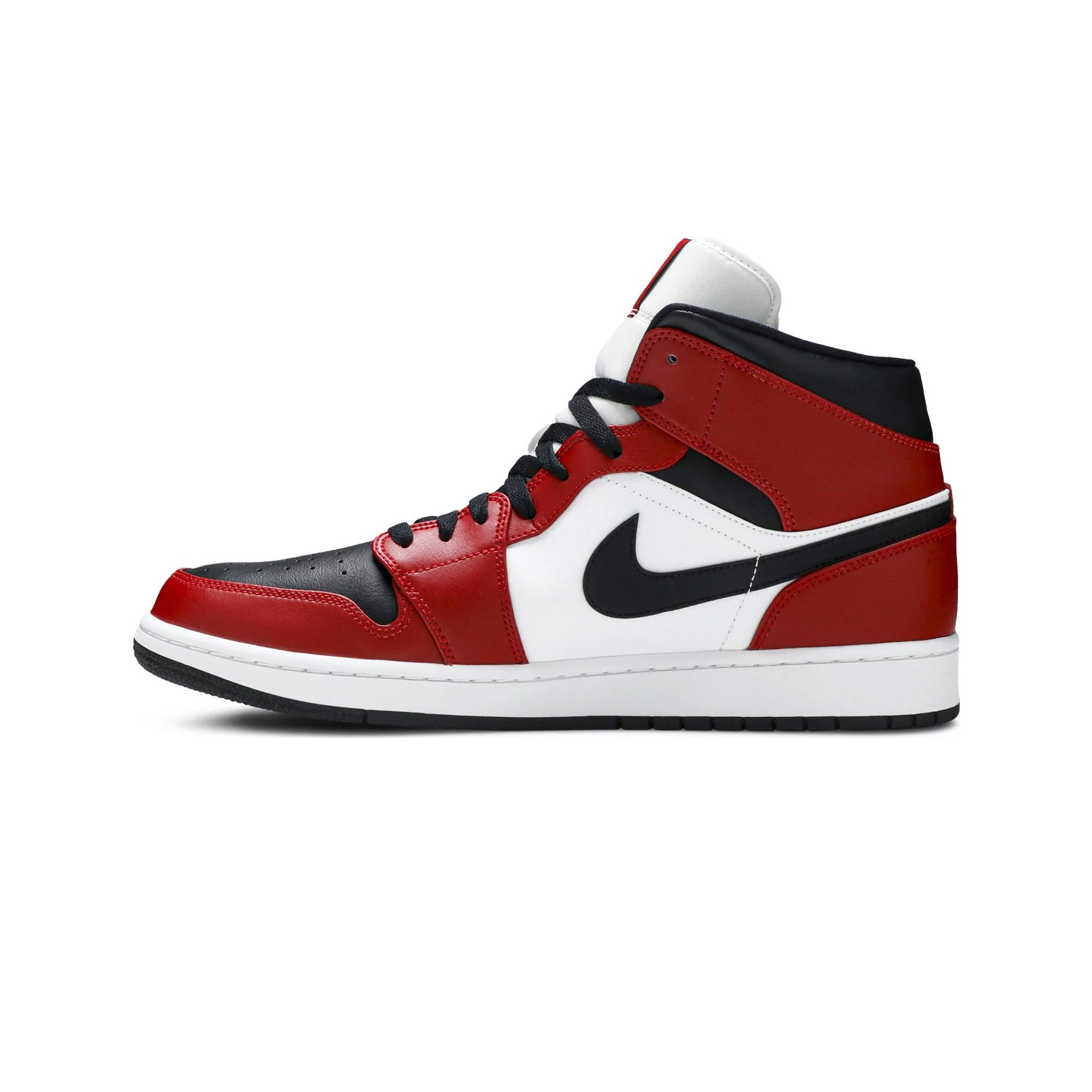 Air Jordan 1 Mid 'Chicago Black Toe' GS Sneakers (2020) - Basketball Shoes for Women & Girls - Perfect for Streetwear, Sports & Casual Fashion