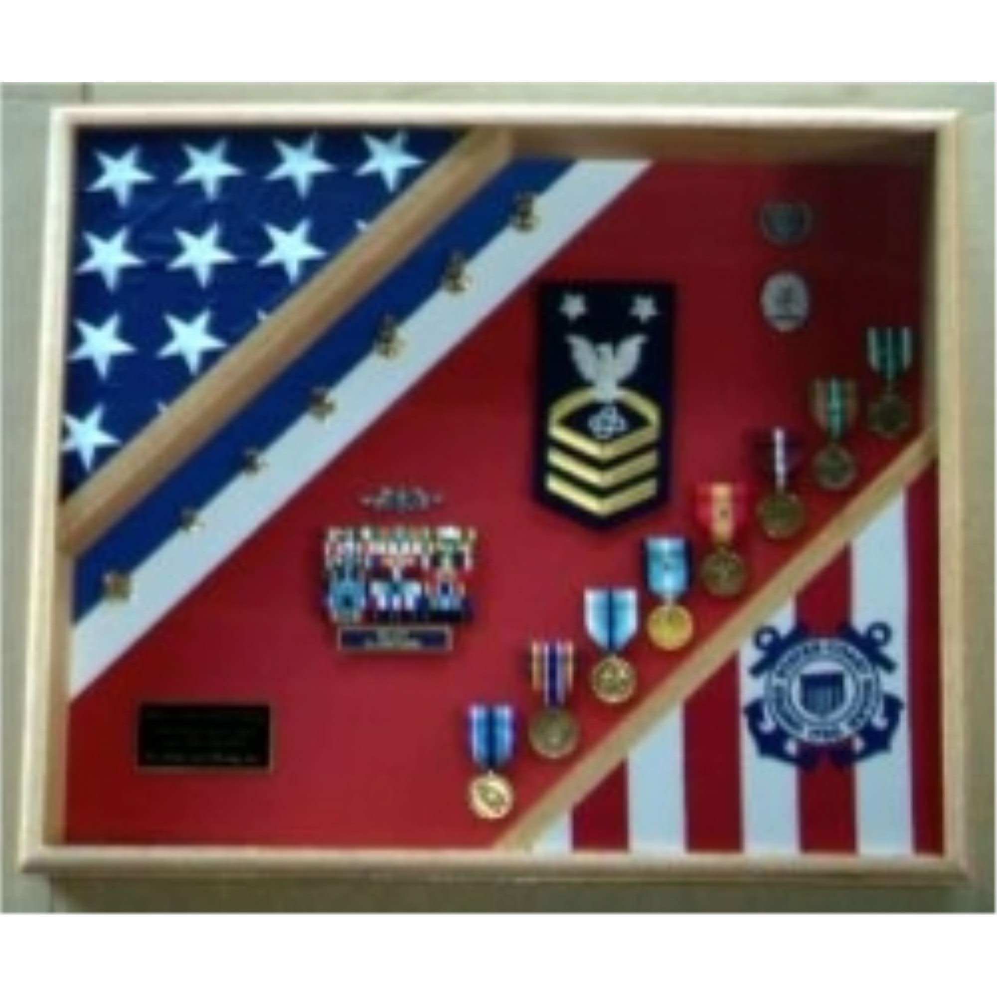 3ft x 5ft American Flag Display Case - Premium Flag Storage Solution for Indoor/Outdoor Use - Perfect for Home, Office, Military, and Patriotic Events