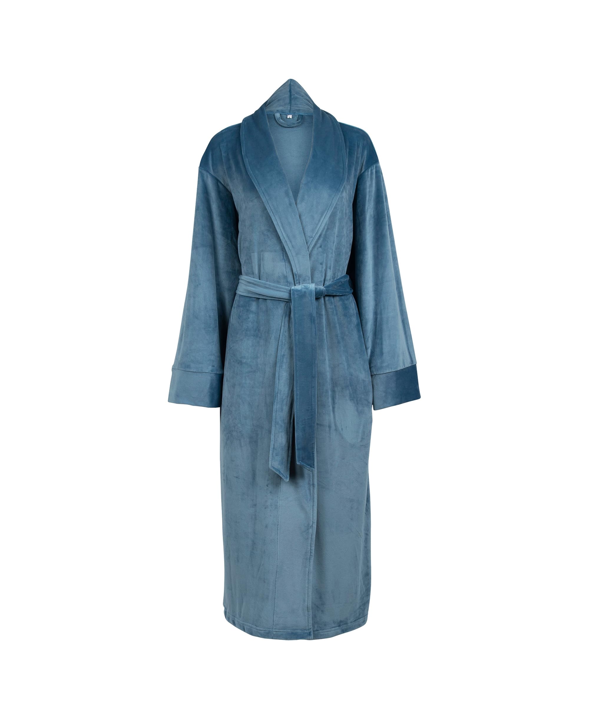 Premium Pure Fiber Cloud Soft Velour Robe for Women - Ultra Plush Luxurious Spa Bathrobe | Cozy Lounge Wear & Relaxing Home Wear | Perfect for Spa Days, After Bath, Yoga & Lounging