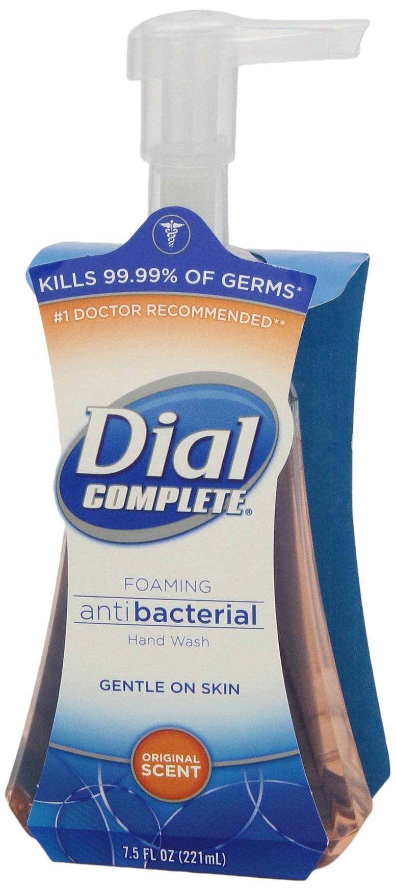 Dial Complete Antibacterial Foaming Hand Wash - Original Scent, 7.5 fl oz | Kills 99.9% Germs | Gentle on Skin | Perfect for Bathrooms, Kitchens & Office Use