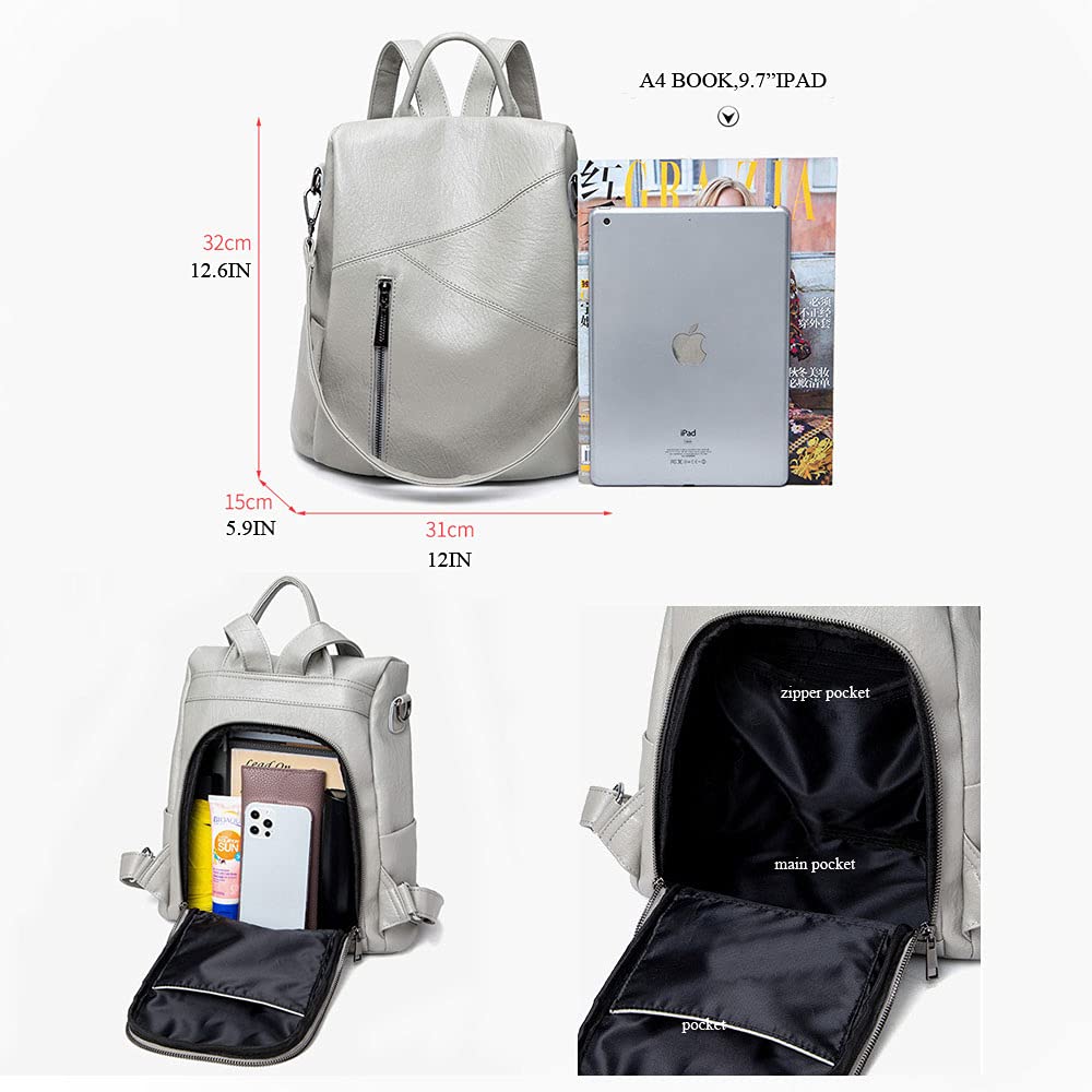 Anti-Theft Cute Backpack Purse for Women - Stylish Fashion Bookbag & Multi-Purpose Shoulder Bag - Perfect for School, Travel & Daily Use