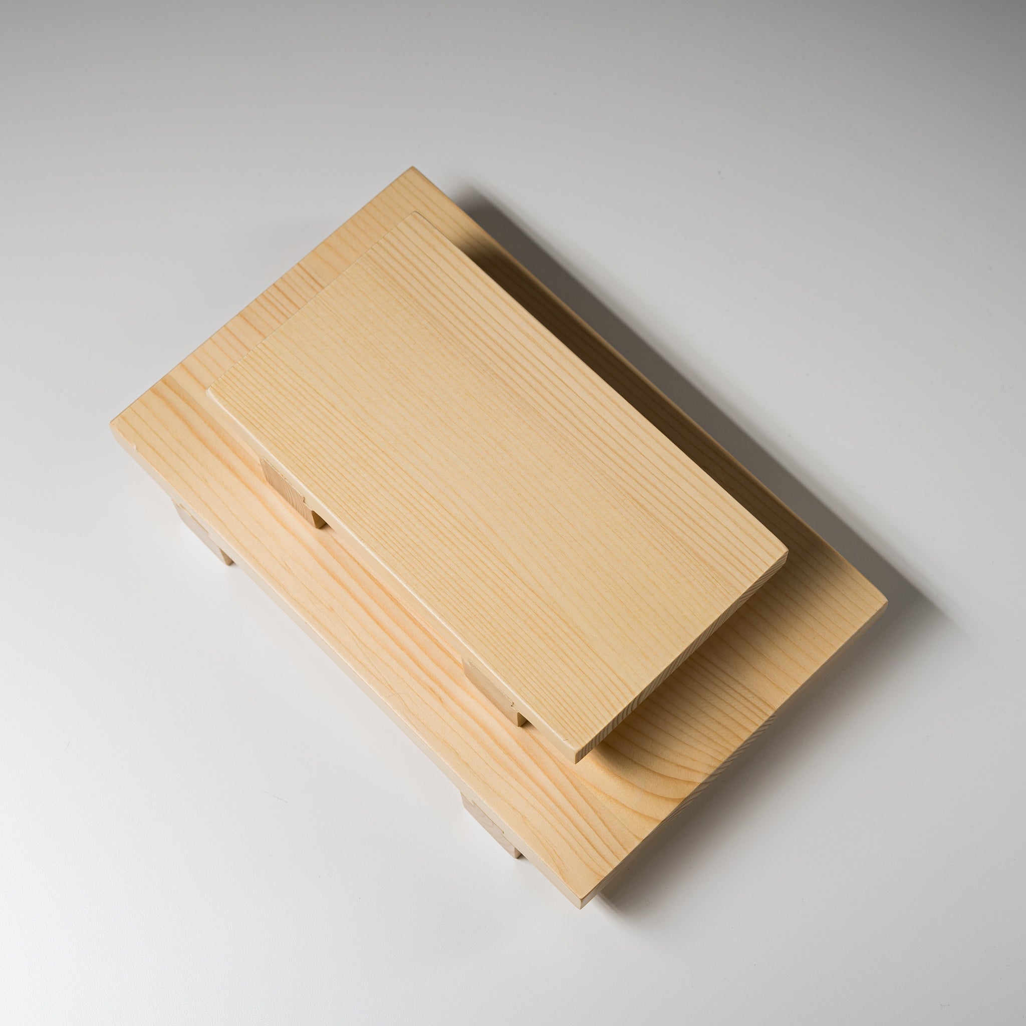 Premium Hinoki Wood Sushi Serving Platter - 2 Size Options (Small & Large) | Traditional Japanese Sushi Presentation Board | Perfect for Sushi Parties, Home Dining & Restaurant Displays