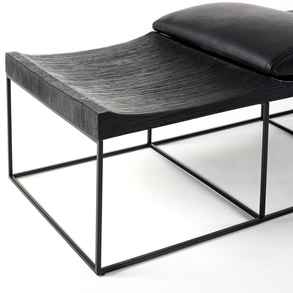 Harvey Leather Bench Seat - Durable & Stylish Entryway, Bedroom, or Living Room Furniture for Home Decor