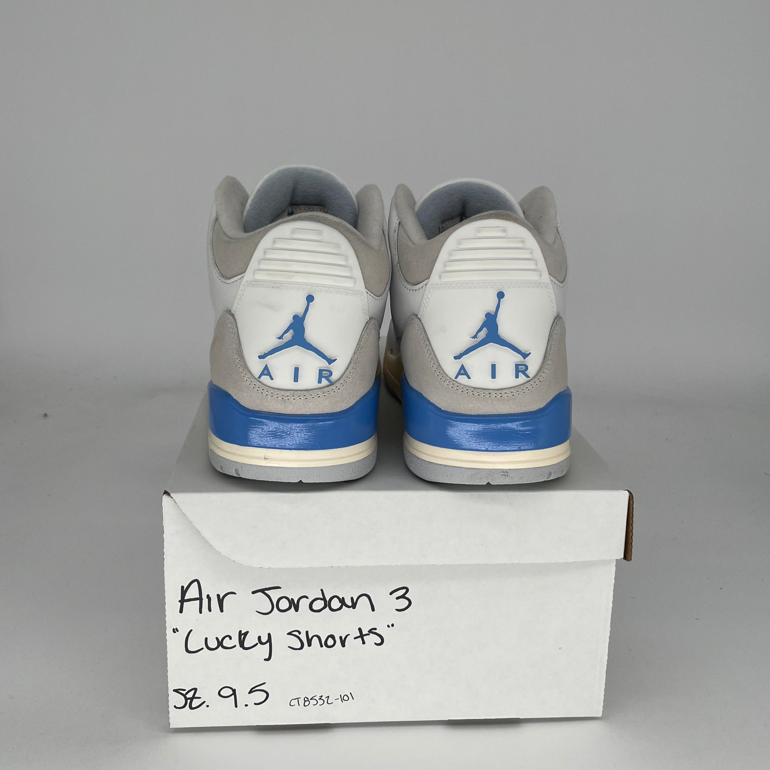 AIR JORDAN 3 LUCKY SHORTS Men's Basketball Shorts - Size 9.5 (CT8532-101) - Perfect for Basketball Games, Gym Workouts & Casual Streetwear