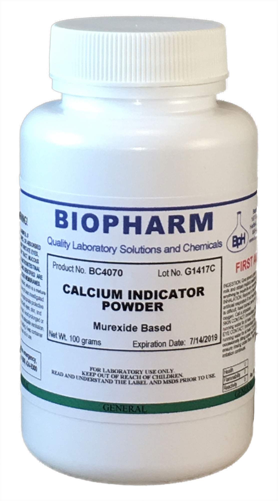 High-Quality Murexide-Based Calcium Indicator Powder - 100g for Laboratory Testing & Water Hardness Analysis | Perfect for Chemistry Experiments & Scientific Research
