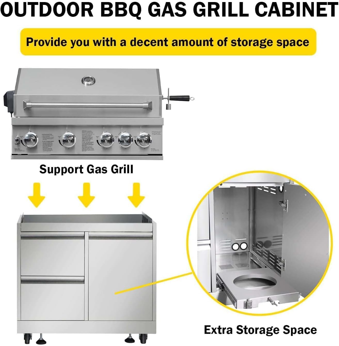 CT Copper Tailor 4-Piece Outdoor Kitchen Package - 32