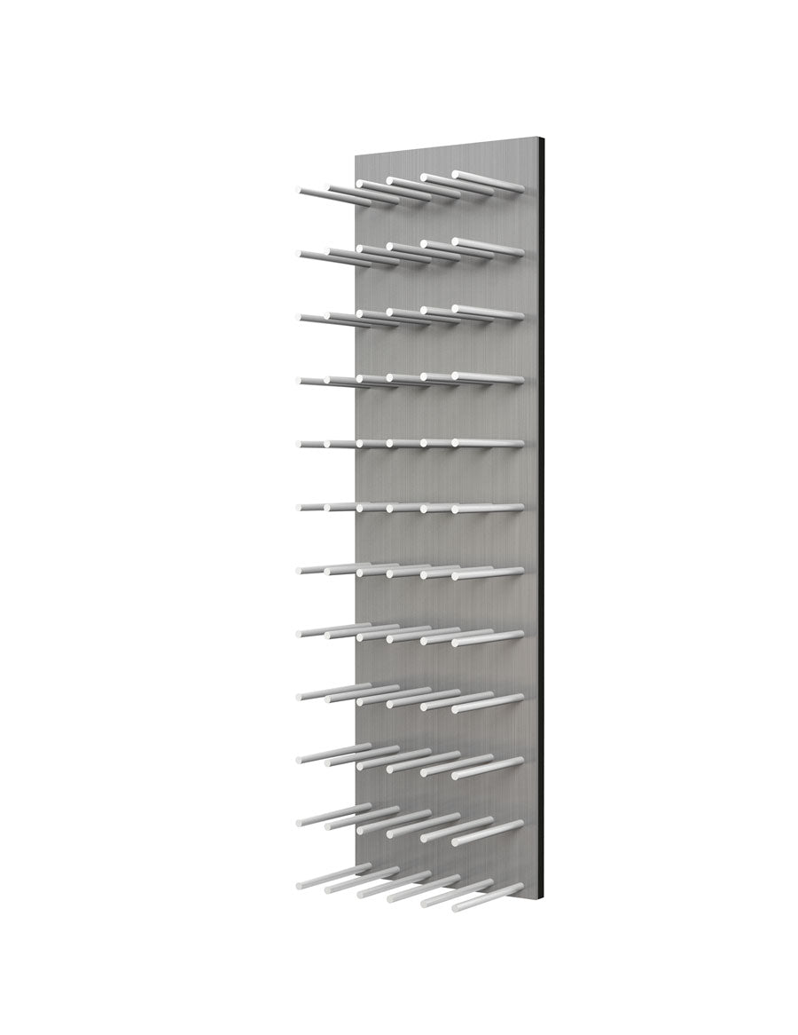 Fusion Wine Wall (Cork Forward) - 4 Foot Aluminum Steel Wine Rack for Home Bar, Kitchen & Dining Room Decor - Perfect for Wine Storage and Display