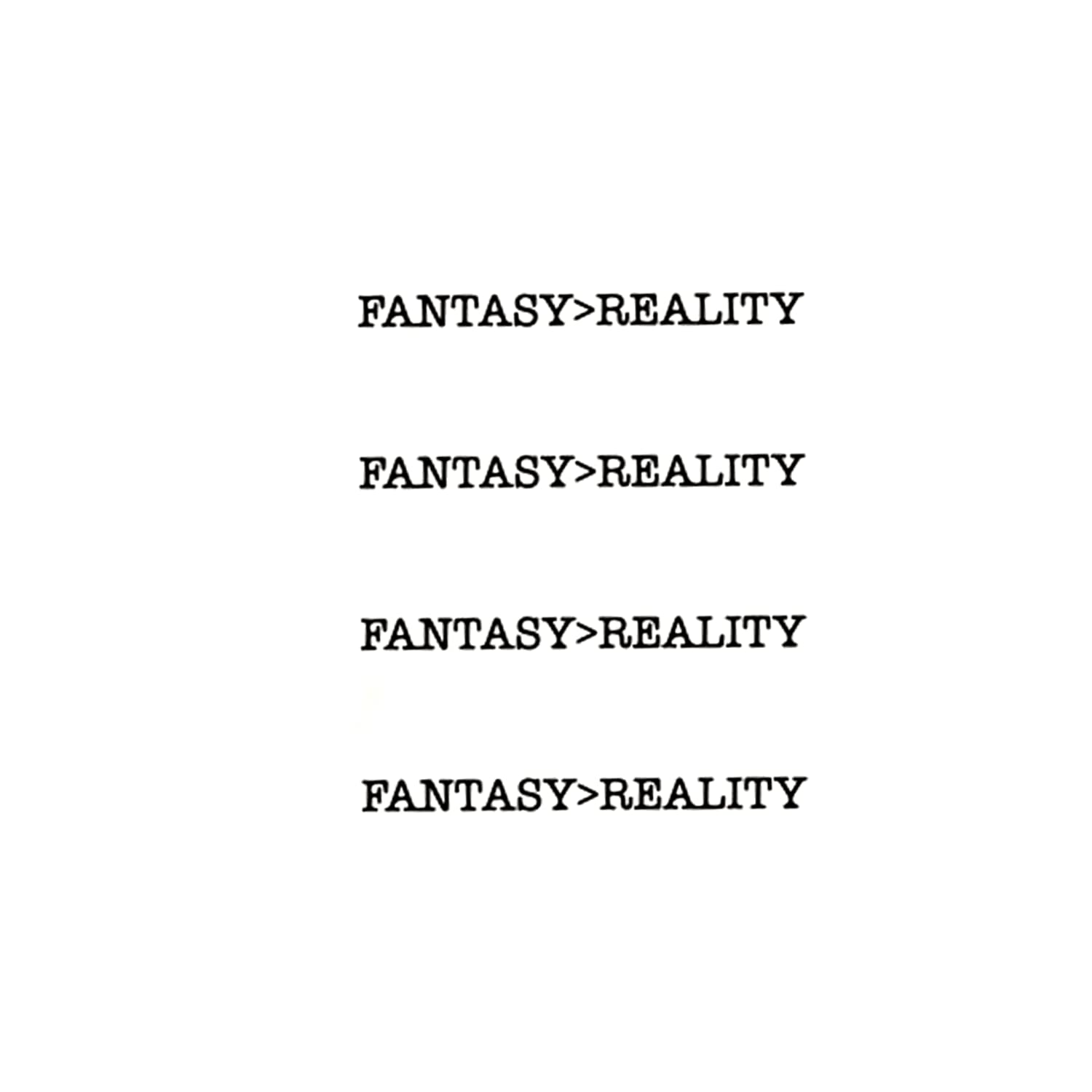 Waterproof Temporary Tattoo Sticker - Fantasy Letter Design for Women, Men, Girls & Boys (2.5x4 Inch, Black) | Perfect for Parties, Halloween Costumes & Fashion Accessories