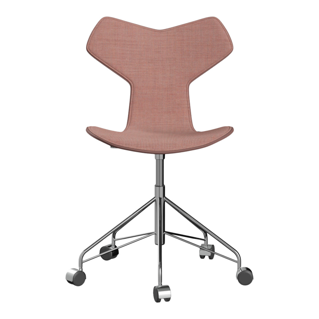 Grand Prix Swivel Chair 3131 - Lacquered Upholstered Office Chair with 360° Rotation - Perfect for Home Office, Conference Rooms & Executive Workspaces