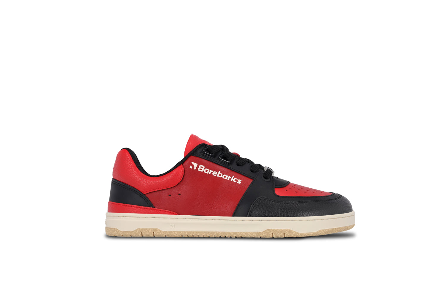 Barefoot Sneakers for Men & Women - Barebarics Wave Black & Red Minimalist Shoes | Lightweight & Flexible for Running, Walking & Gym Workouts