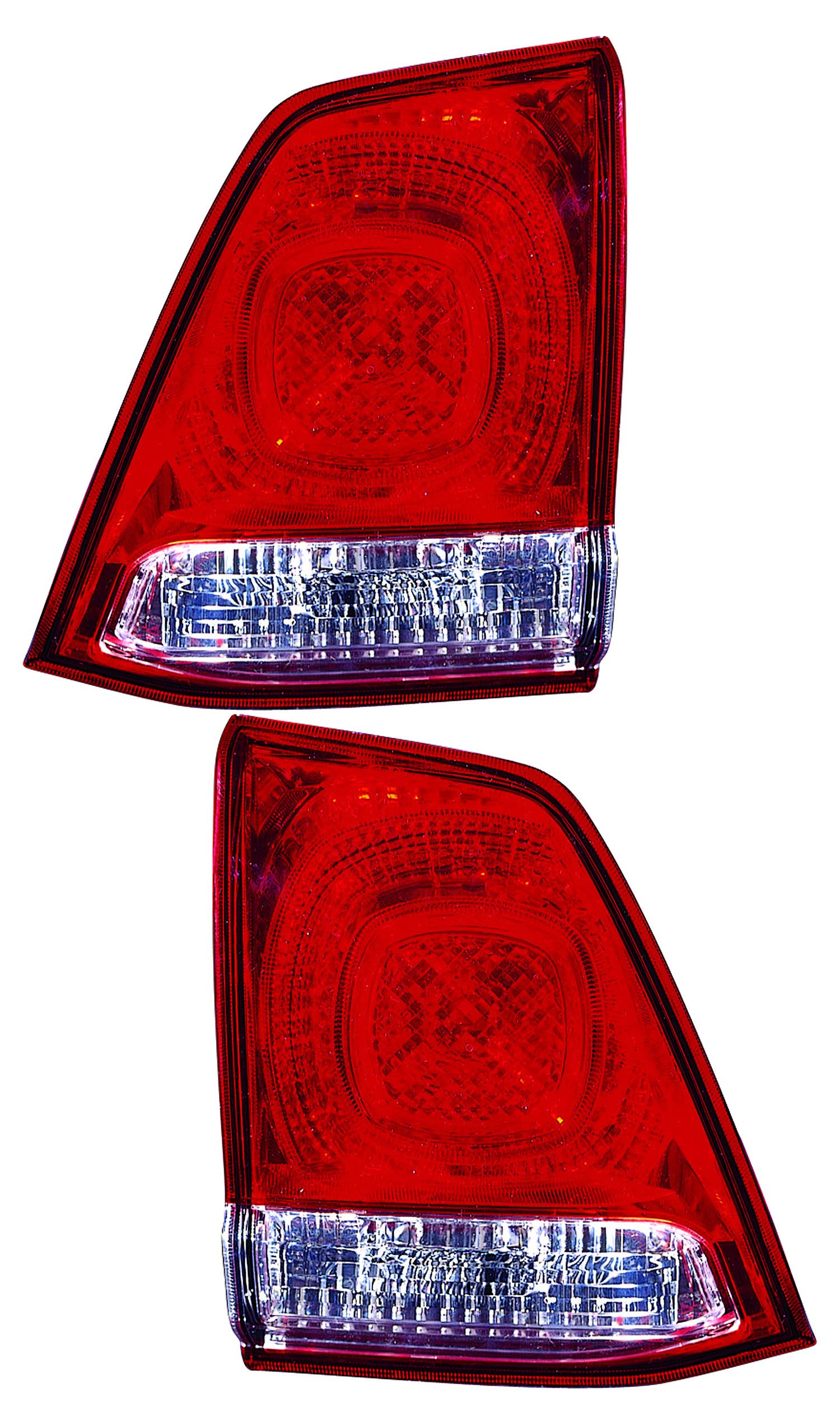Toyota Land Cruiser Inner Tail Lights Lamps Set - Compatible with 2008 2009 2010 2011 Models - Driver & Passenger Side Replacement - Enhance Safety & Style for Night Driving & Off-Road Adventures
