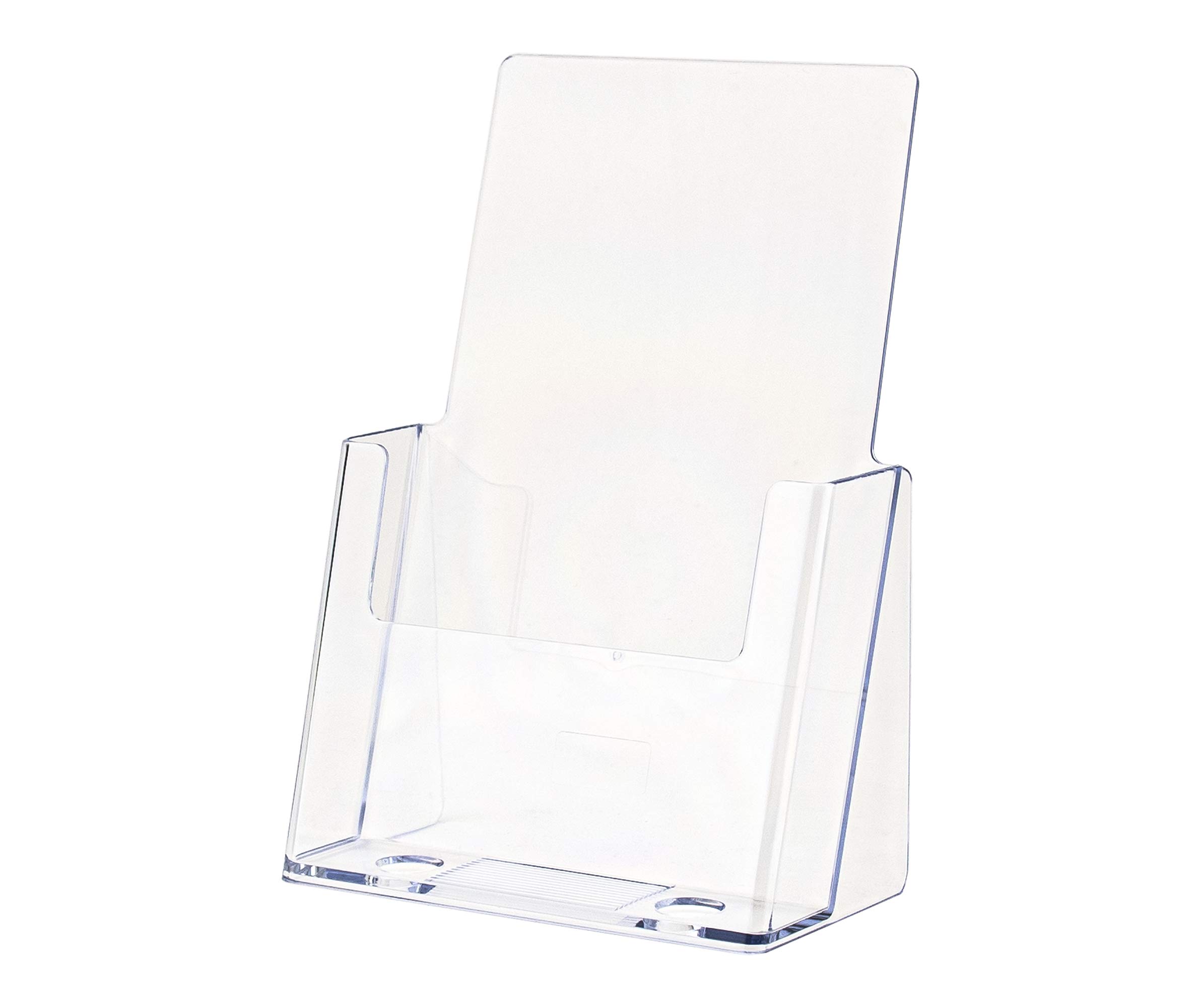 4 Pack Clear Acrylic Brochure Holders for 6