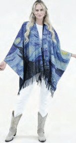 Elegant Museum Print Shawls - Soft & Lightweight Scarves for Women - Perfect for Travel, Parties & Special Occasions