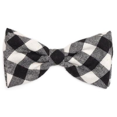 Buffalo Bow Tie - Black & Off White | Stylish Western Neckwear for Men | Perfect for Weddings, Parties & Cowboy Events
