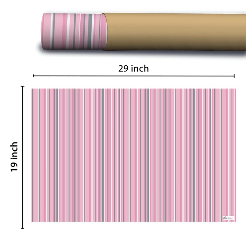 Premium Dovetail Candy Floss Gift Wrapping Paper - 4 Sheets Pack | Perfect for Birthday, Wedding & Holiday Presents