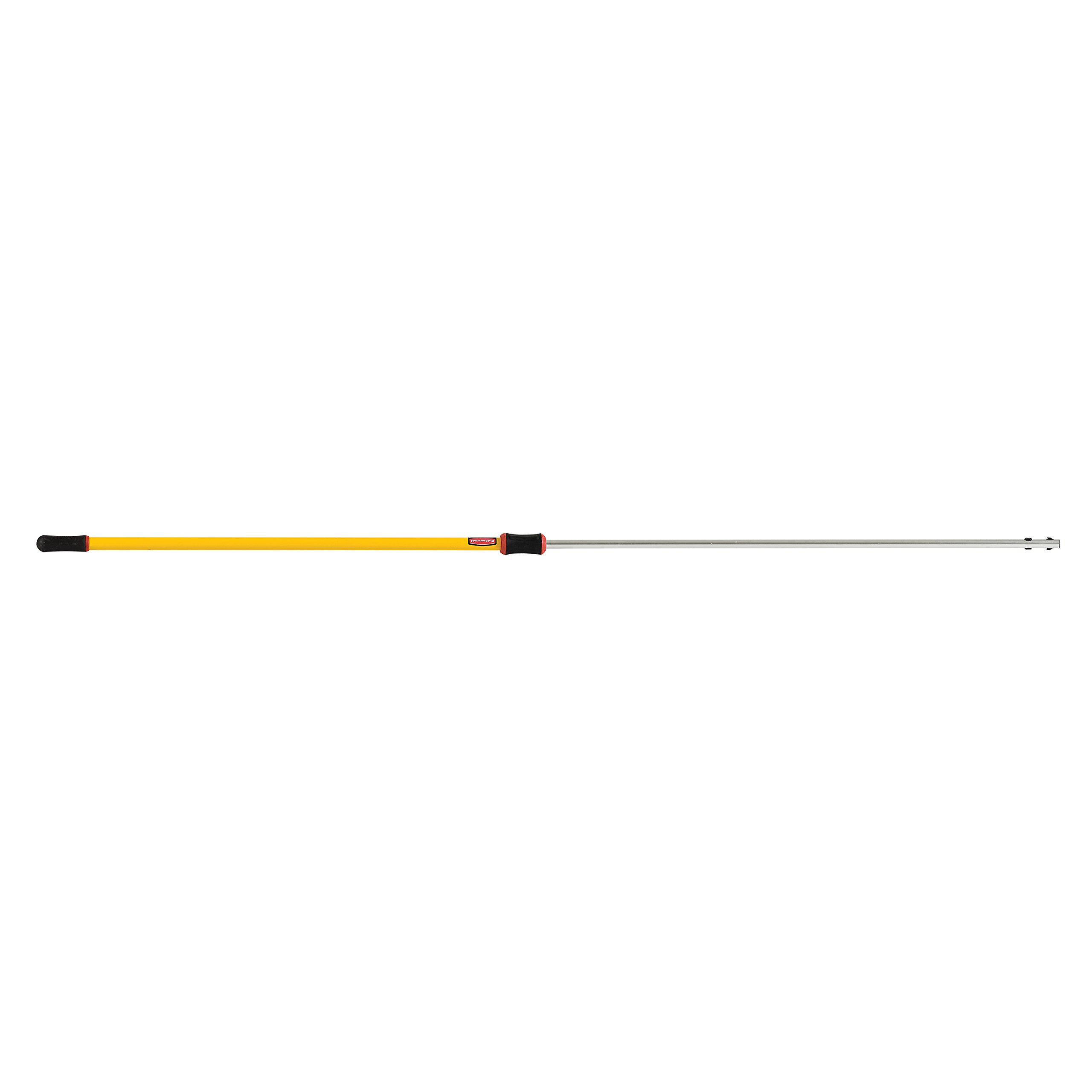 Rubbermaid HYGEN Quick-Connect Extendable Cleaning Pole (4-8 Feet) - Lightweight Yellow Handle for Microfiber Mops - Professional Janitorial & Industrial Floor Cleaning Tool - Perfect for Schools, Hospitals, and Office Maintenance