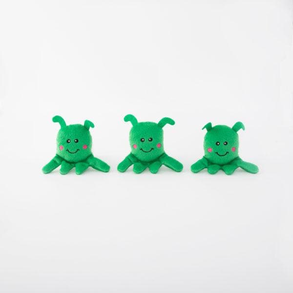 Soft Plush UFO Dog Toy with Aliens - Zippy Burrow Interactive Chew Toy for Small & Medium Dogs | Fun Playtime & Stress Relief for Pets